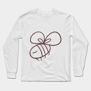 Cute little bee outline Long Sleeve T-Shirt